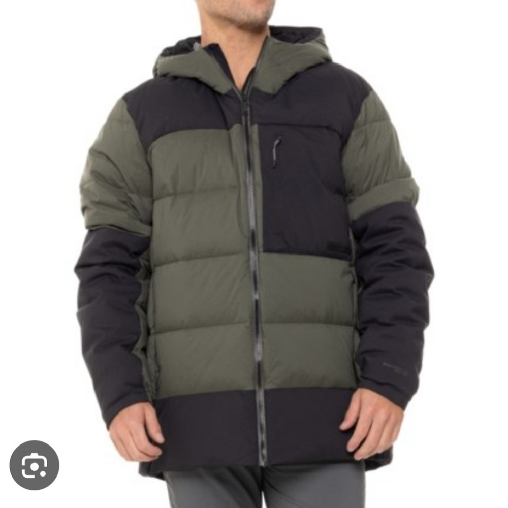 ARTILECT BOULDER CO New $470 Mens Large 700 Down Jacket Green/Black Puffer Hood